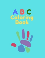 ABC coloring book: high-quality black&white Alphabet coloring book for kids. Toddler ABC coloring book 1659619319 Book Cover