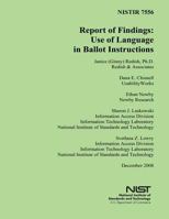 Report of Findings: Use of Language in Ballot Instructions 1496016319 Book Cover