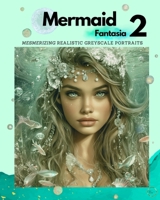 Mermaid Fantasia: Mesmerizing Realistic Greyscale Portraits B0GTF4RZP6 Book Cover