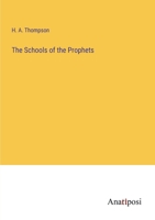 The Schools of the Prophets 1341076369 Book Cover