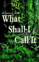 What Shall I Call It? 1403396272 Book Cover