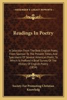 Readings in Poetry: A Selection from the Best English Poets; From Spenser to the Present Times, and Specimens of Several American Poets; T 1163917087 Book Cover