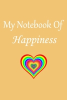 My notebook of happiness, Vintage-Rainbow pride Composition Notebook: 6 x 9 -110 Pages/a great Christmas, Birthday, Graduation or Beginning of the school year gift 1655394932 Book Cover