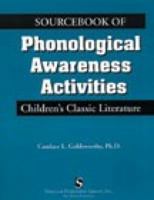 Sourcebook of Phonological Awareness Activities Vol I: Children's Classic Literature 156593797X Book Cover