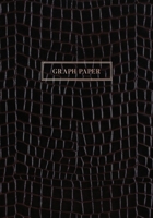 Graph Paper: Executive Style Composition Notebook - Black Alligator Skin Leather Style, Softcover 7 x 10 - 100 pages (Office Essentials) 1691080403 Book Cover