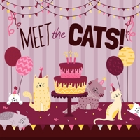 Meet The Cats!: A Funny Rhyming Story Book for 2-5 Year Olds 1706594143 Book Cover