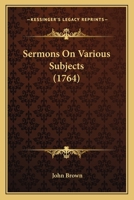 Sermons On Various Subjects 1165930714 Book Cover