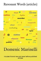 Resonant Words (articles): Includes 9 brand new and never before published articles! 1979682739 Book Cover