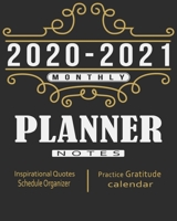 2020-2021 Monthly Planner: Blue Sky 8x10inch 2 Years Monthly Planner Calendar Schedule Organizer From January 1,2020 to December 31,2021 (24 Months Calendar Planner) With Holidays and Motivational Quo 1692740253 Book Cover