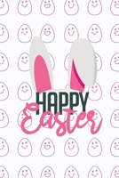 Happy Easter II Notebook, Blank Write-in Journal, Dotted Lines, Wide Ruled, Medium (A5) 6 x 9 In (White) 1714416410 Book Cover