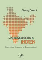 Direktinvestitionen in Indien: Steuerrechtliche Konsequenzen Von Outboundinvestitionen 3836683067 Book Cover