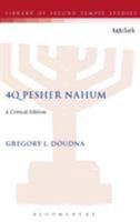 4Q Pesher Nahum: A Critical Edition (JSP Supplements) 184127156X Book Cover