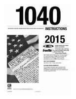 1040 Instructions 2015 1523700203 Book Cover