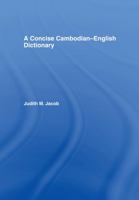 A Concise Cambodian-English Dictionary (School of Oriental & African Studies) 0197135749 Book Cover