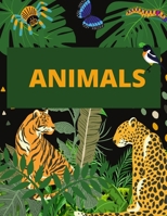 Animals: Coloring Book For Children 4-8 Ages B08PJPQSDH Book Cover