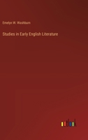 Studies in Early English Literature 3385401089 Book Cover