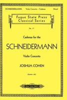 Cadenza for the Schneidermann Violin Concerto (Fugue State Press Classical) 1879193167 Book Cover