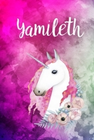 Yamileth: Cute Unicorn Notebook Writing Journal for Girls,6x9 dimension|121pages,Personalized With Name,  Personalized Writing Journal,Notebook for Women and Girls, Personalized Notebook/Journal Gift 1690971436 Book Cover