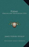 Poems, Original and Translations B0BN8ZWPT2 Book Cover