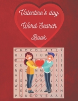 Valentine's Day Word Search Book: Large Print / valentine word searches / Gift for Girl and Women, Kids and adults / "8,5x11" in B08V948LB3 Book Cover