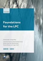 Foundations for the Lpc, 2010-2011 0199589720 Book Cover