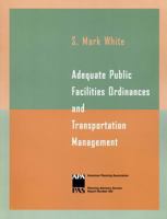 Adequate Public Facilities Ordinances and Transportation Management 161190014X Book Cover