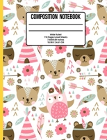 Composition Notebook Wide Ruled: Cats 110 Pages 1089383703 Book Cover