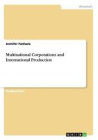 Multinational Corporations and International Production 365631070X Book Cover