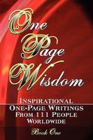 One Page Wisdom. Book One 0980645204 Book Cover