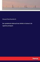 Der Syntaktische Gebrauch Des Infinitiv in Occleve's de Regimine Principum 1279065001 Book Cover