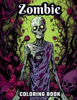 Large Print Zombie Coloring Book: Black Background: Coloring Pages, Great Gift Idea for Everyone, Adults, Teenagers, Tweens, Older Kids, Boys, & ... Stress Relief & Relaxation (Coloring Books) B0CKRHQKDS Book Cover
