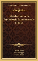 Introduction a la Psychologie Experimentale 1542721350 Book Cover