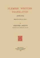 Flemish Writers Translated (1830 1931): Bibliographical Essay 9401501505 Book Cover