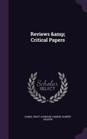 Reviews & critical papers 1341148505 Book Cover