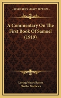 A Commentary on the First Book of Samuel 1018938990 Book Cover