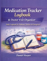 Medication Tracker Logbook & Doctor Visit Organizer: A Daily Logbook to for Patients, Seniors, and Caregivers B0GTWFX8WK Book Cover