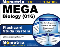 MEGA Biology (016) Flashcard Study System: MEGA Test Practice Questions & Exam Review for the Missouri Educator Gateway Assessments 1630949035 Book Cover