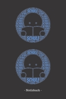 Schule: Notizblock Notizbuch DIN A5, 120 Seiten Liniert, Lined, Linien Notizen, Termine, Planer, Tagebuch, Organisation Wortwolke Geschenk 1695383516 Book Cover