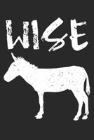 Wise Ass Donkey: Unlined / Plain Donkey Notebook / Journal Sketchbook Gift - Large ( 6 x 9 inches ) - 120 Pages || Softcover 1676446370 Book Cover