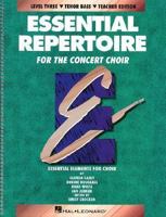 Essential Repertoire for the Concert Choir 0793543517 Book Cover