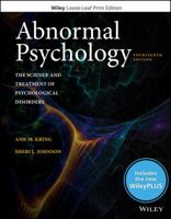 Abnormal Psychology: The Science and Treatment of Psychological Disorders, 14e WileyPLUS Card with Loose-Leaf Set 1119495121 Book Cover