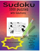 Sudoko Puzzle Book: 1000 puzzles! B0C1J2JTPF Book Cover
