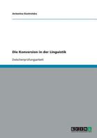 Die Konversion in der Linguistik 3638788733 Book Cover
