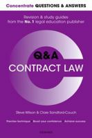 Concentrate Questions and Answers Contract Law: Law Q&A Revision and Study Guide 0198745230 Book Cover