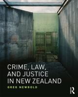 Crime, Law and Justice in New Zealand 1138192414 Book Cover