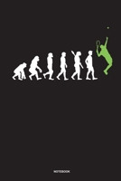 Tennis Evolution - Notebook: Für Tennis Spieler | Notizbuch Tagebuch ... | Tennisspieler bei Tennisspielen oder Tennis Turnieren (German Edition) 1675490805 Book Cover