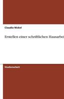 Erstellen einer schriftlichen Hausarbeit 3638775631 Book Cover