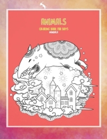 Mandala Coloring Book for Boys - Animals B08WP9GHQH Book Cover