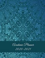 Academic Planner 2020-2021: Vintage Blue Design, Two year Academic 2020-2021 Calendar Book, Weekly/Monthly/Yearly Calendar Journal, Large 8.5" x 11" ... Calendar Schedule Organizer Journal Notebook 1722349719 Book Cover