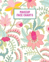 Makeup Face Charts: Professional Makeup Artists Blank Workbook & Personal Practice Book 1705976123 Book Cover
